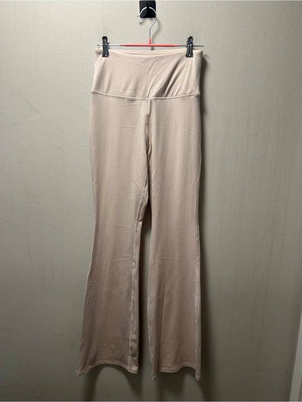 Madewell Flare High Waist Pants in Light Beige